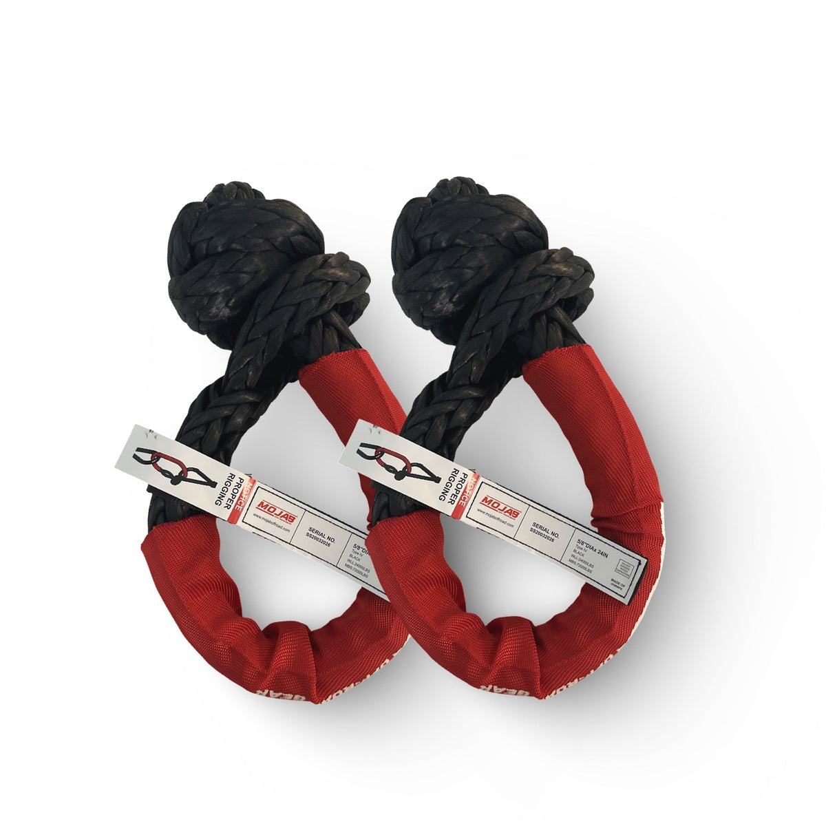 5/8” x 24” Extreme Duty Soft Shackle (set of 2 shackles) (Lifetime warranty)