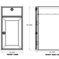 18" Base One Door and One Drawer