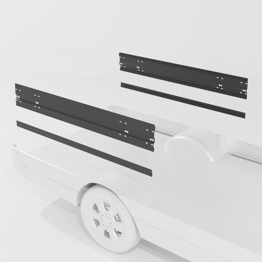 75" Double Bed Rail with Base Channel System
