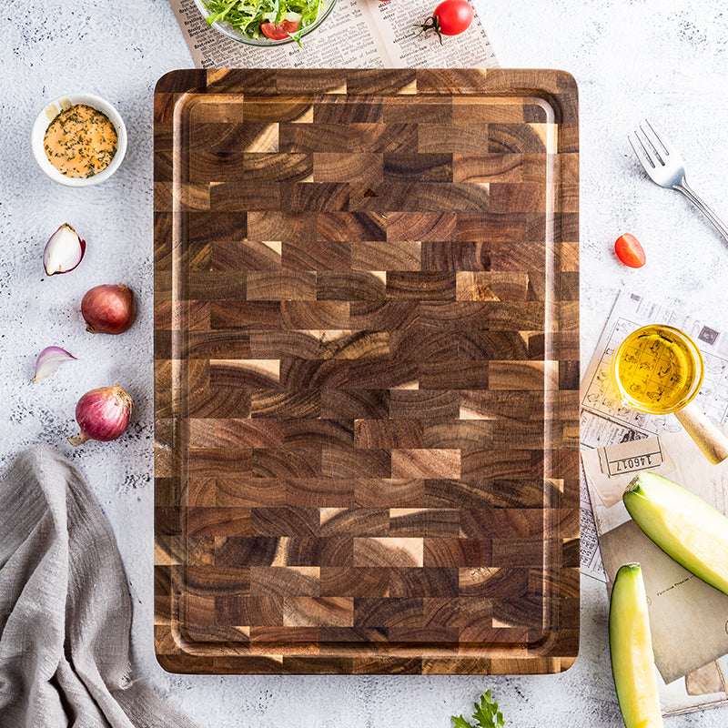 Personalized Handmade Walnut Checkered Cutting Boad