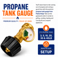 Flame King Propane Gas Level Indicator Check Gauge Meter For Propane Tanks Cylinders