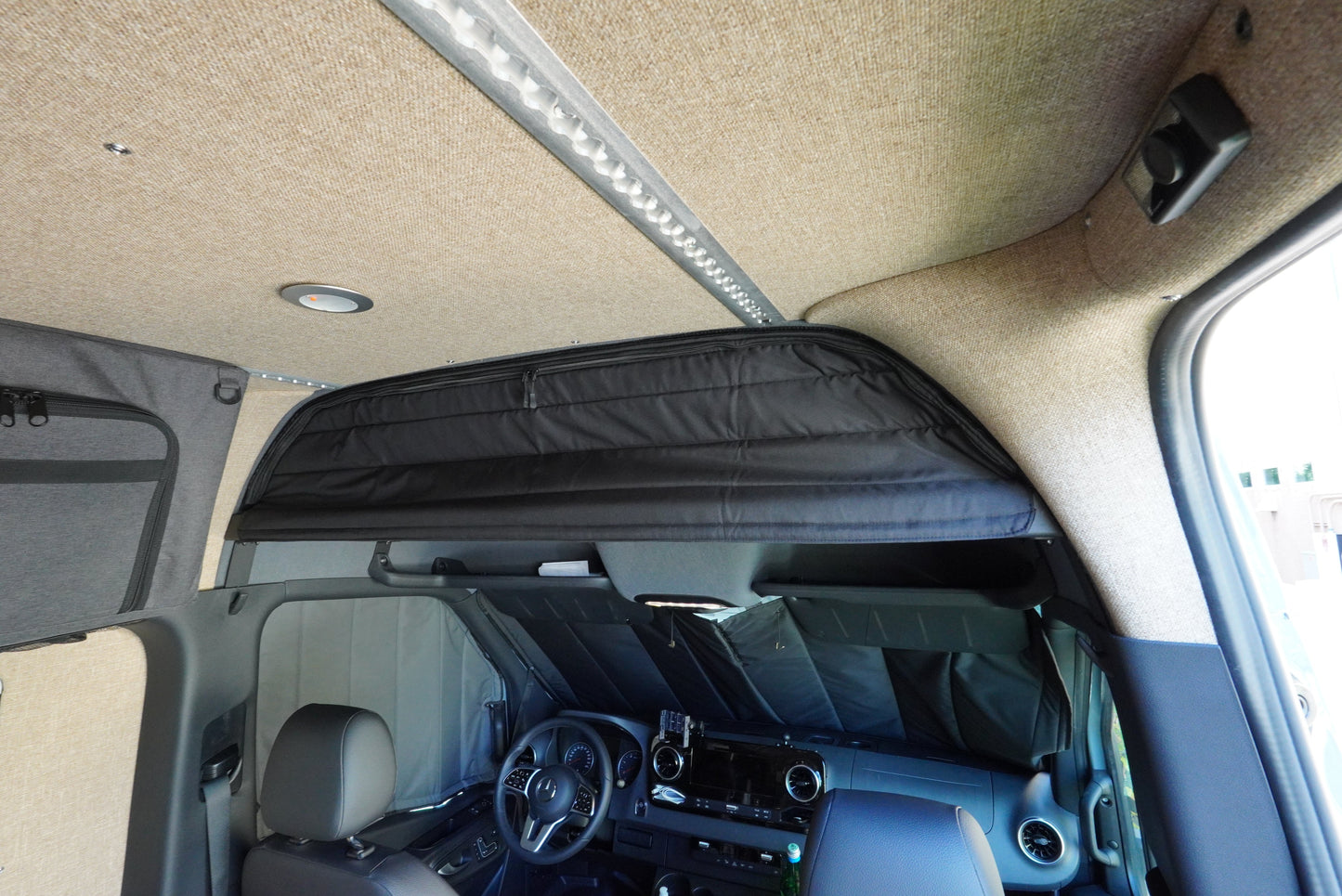 SPRINTER HEADLINER SHELF WITH L TRACK 2019+