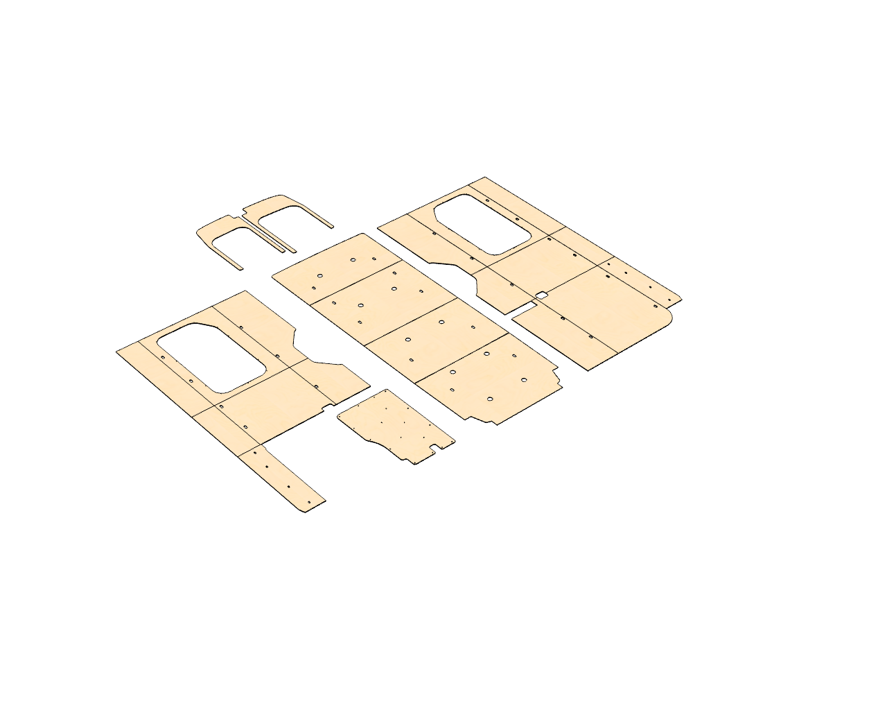 Transit 148 EXT Wood Wall Kit