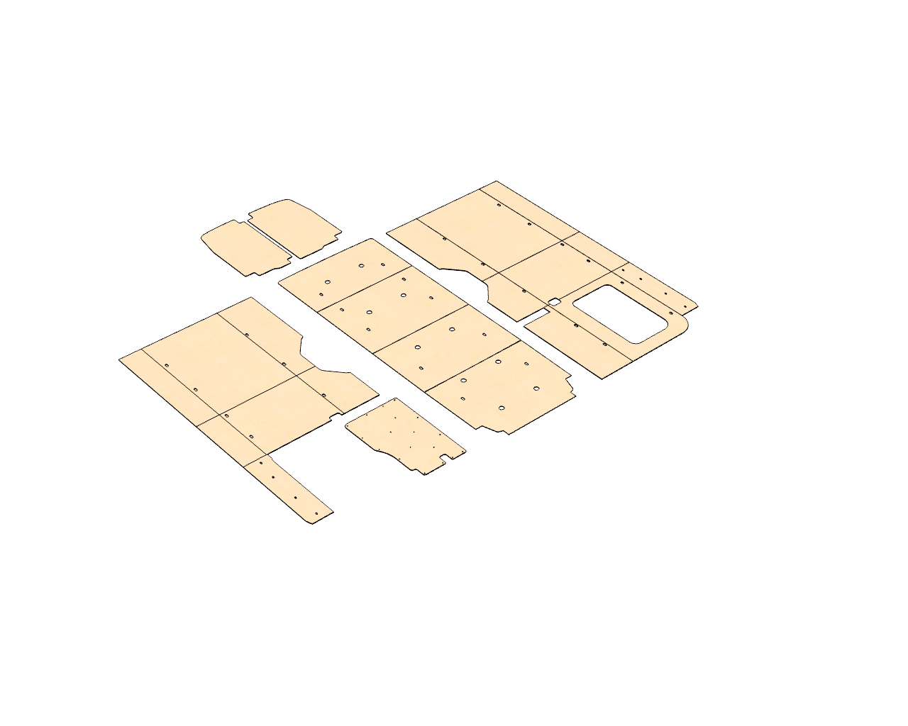 Transit 148 EXT Wood Wall Kit