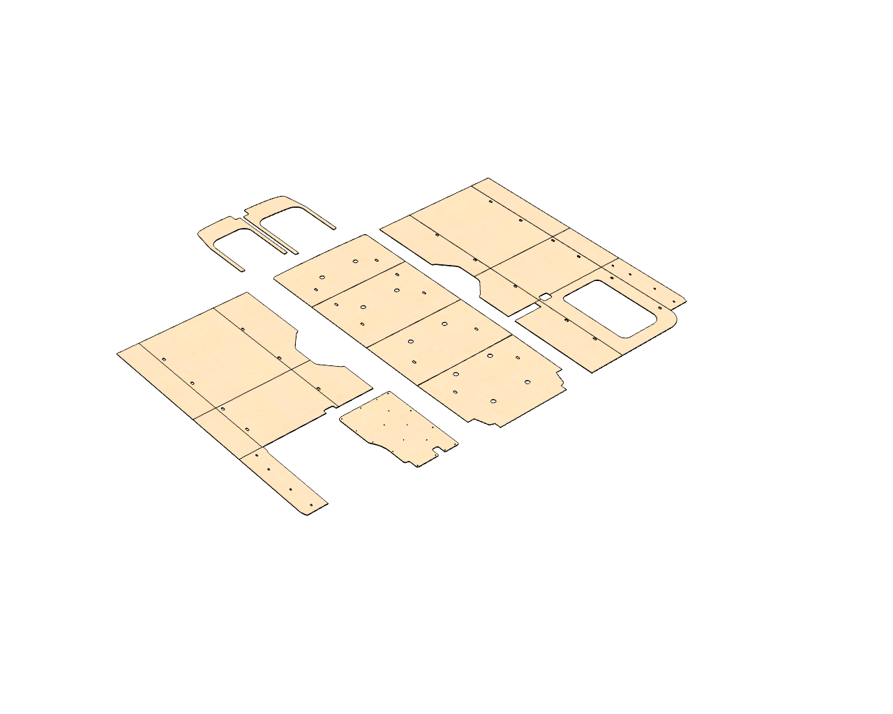 Transit 148 EXT Wood Wall Kit