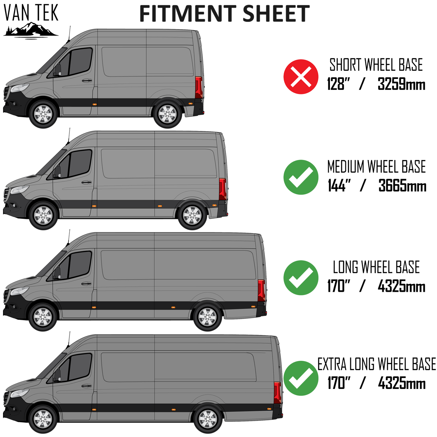 Mercedes Sprinter Driver Side Solid Window