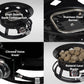 Flame King Outdoor Portable Propane Gas 19″ Fire Pit Bowl with Self Igniter Cover Carry Straps