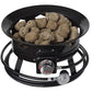 Flame King Outdoor Portable Propane Gas 19″ Fire Pit Bowl with Self Igniter Cover Carry Straps