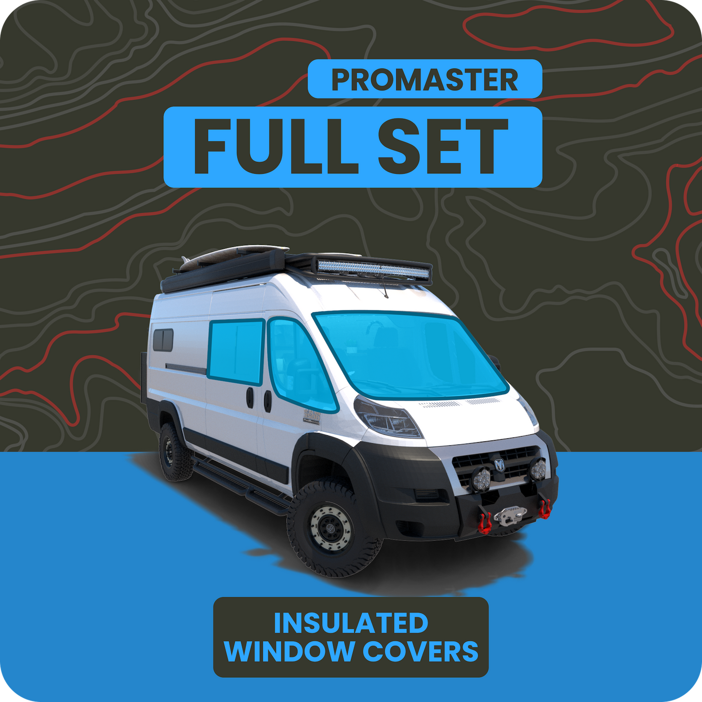 Promaster Full 8-Piece Window Cover Set