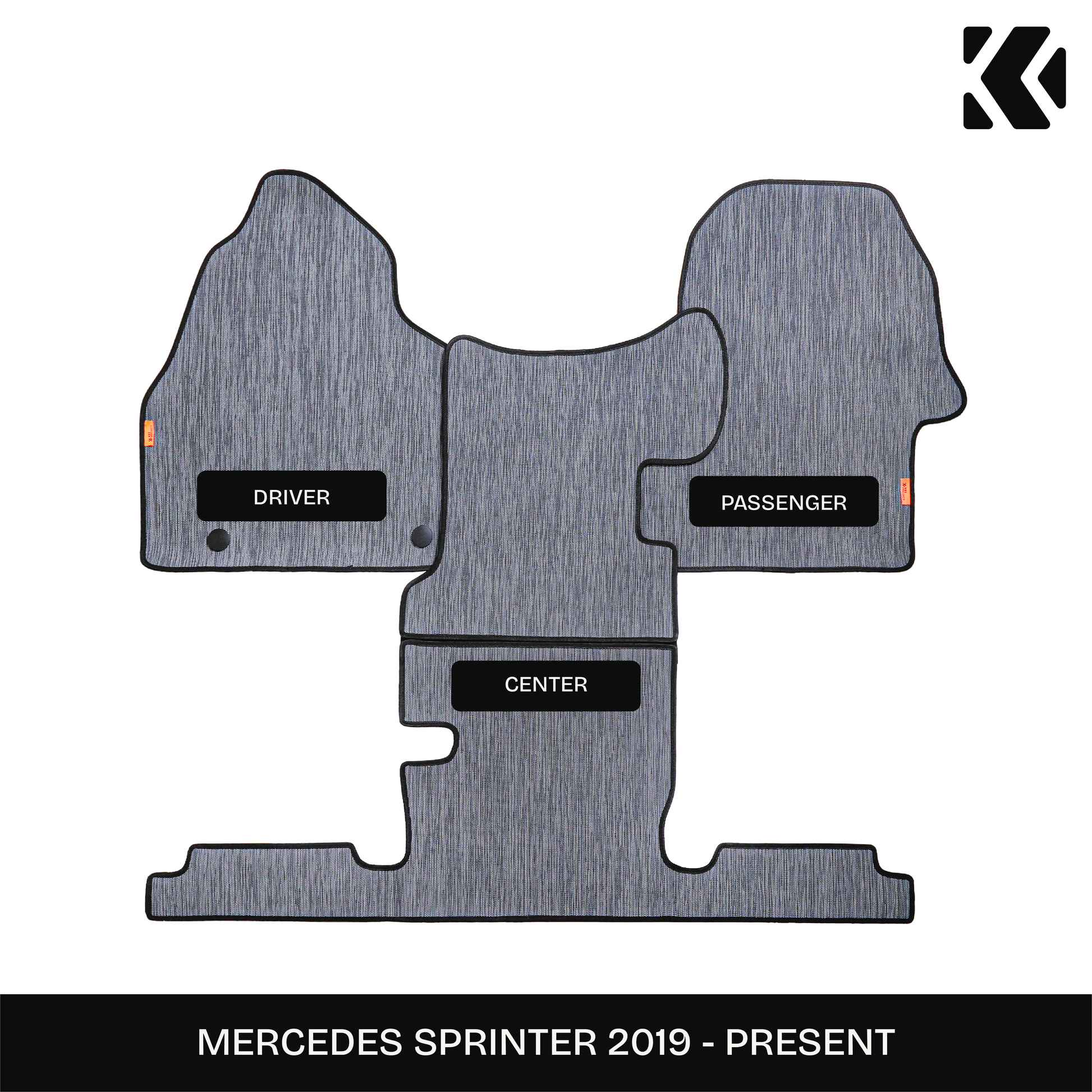 Premium Polyvinyl Floor Mats - Mercedes Sprinter (Version 1 Discounted)