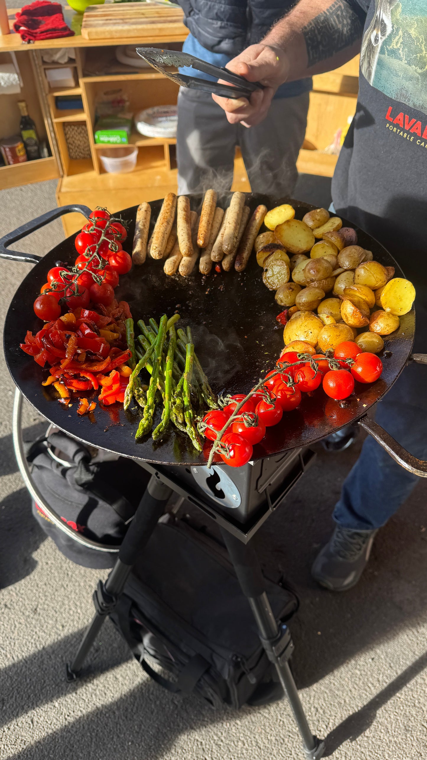 The Skwok: Our Handmade Skillet Wok w/ Utility Bag