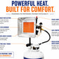 Flame King 13,000 BTU Outdoor Portable Propane Tank Top Heater Igniter