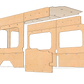 Transit High Roof 148 Wood Wall Kit