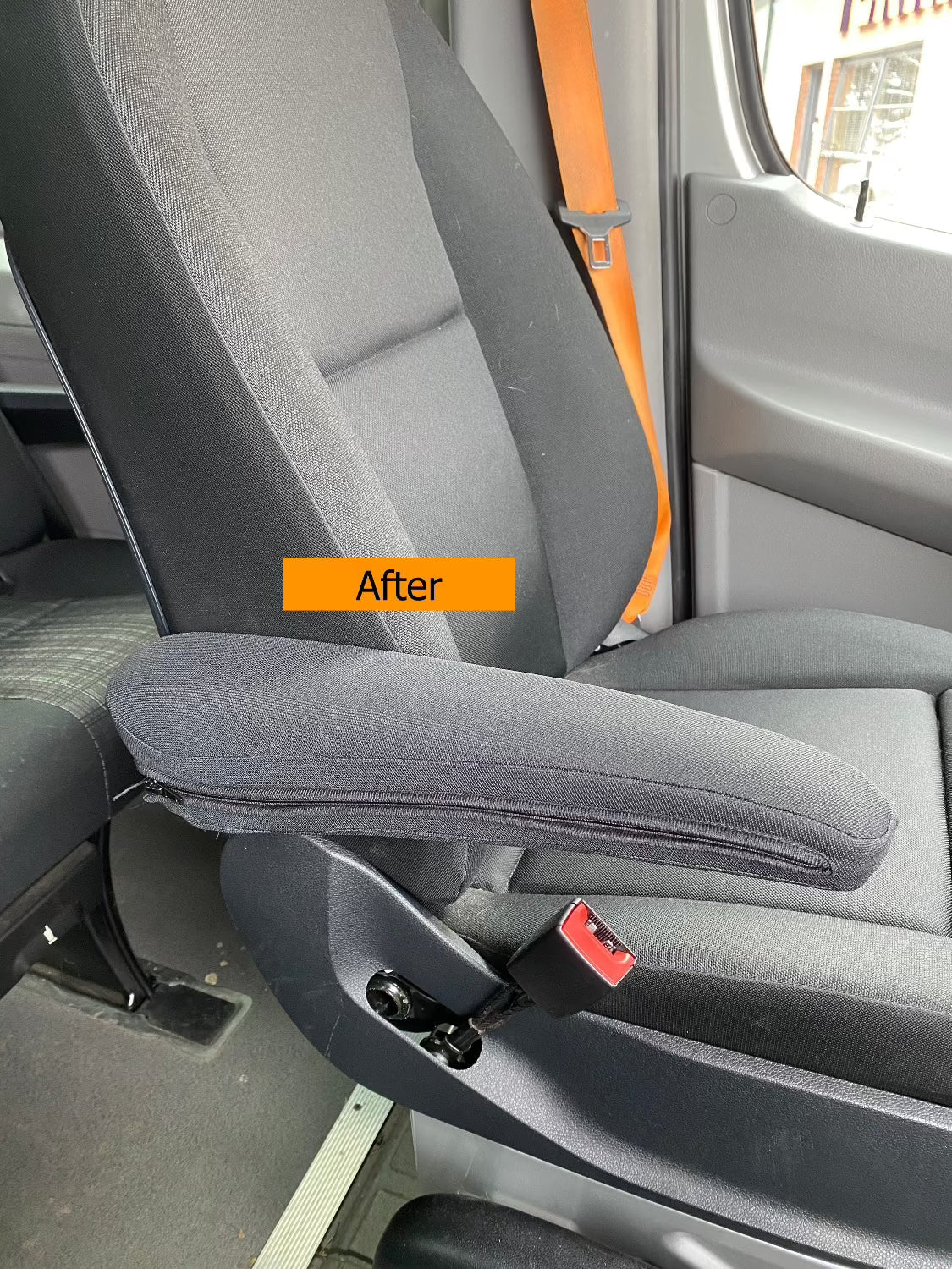 Sprinter 907 Seat Armrest Covers | Protective Fabric Covers for Factory Armrests