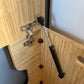 Laveo Dry Flush Portable Waterless Toilet Bamboo Lift top Cabinet Flat Pack Kit