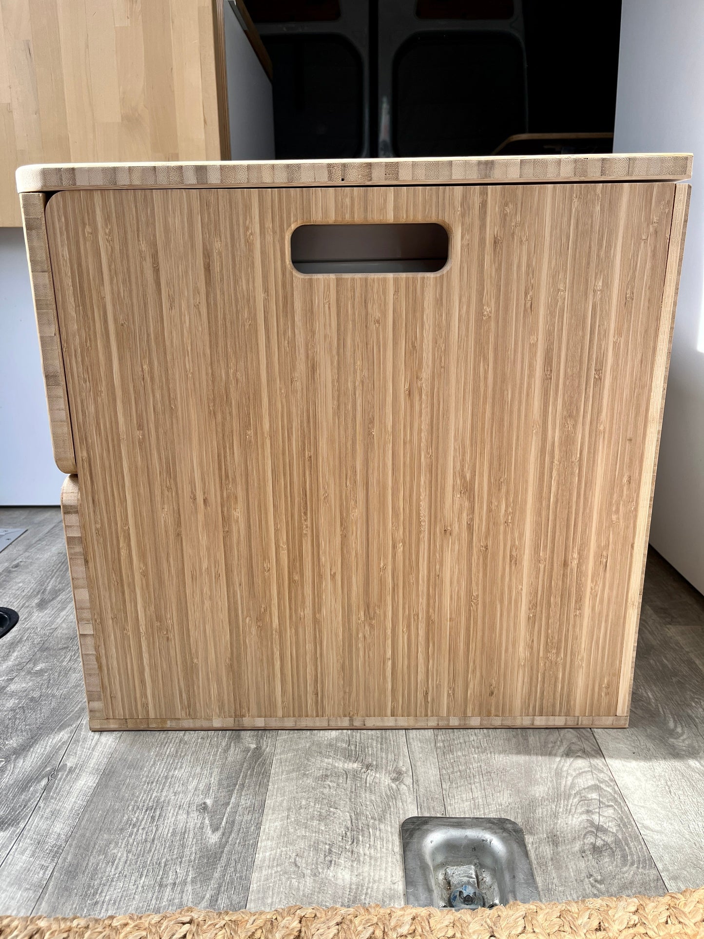 Porta Potti 565E/365 Curve Bamboo Toilet Lift top Cabinet Flat Pack Kit