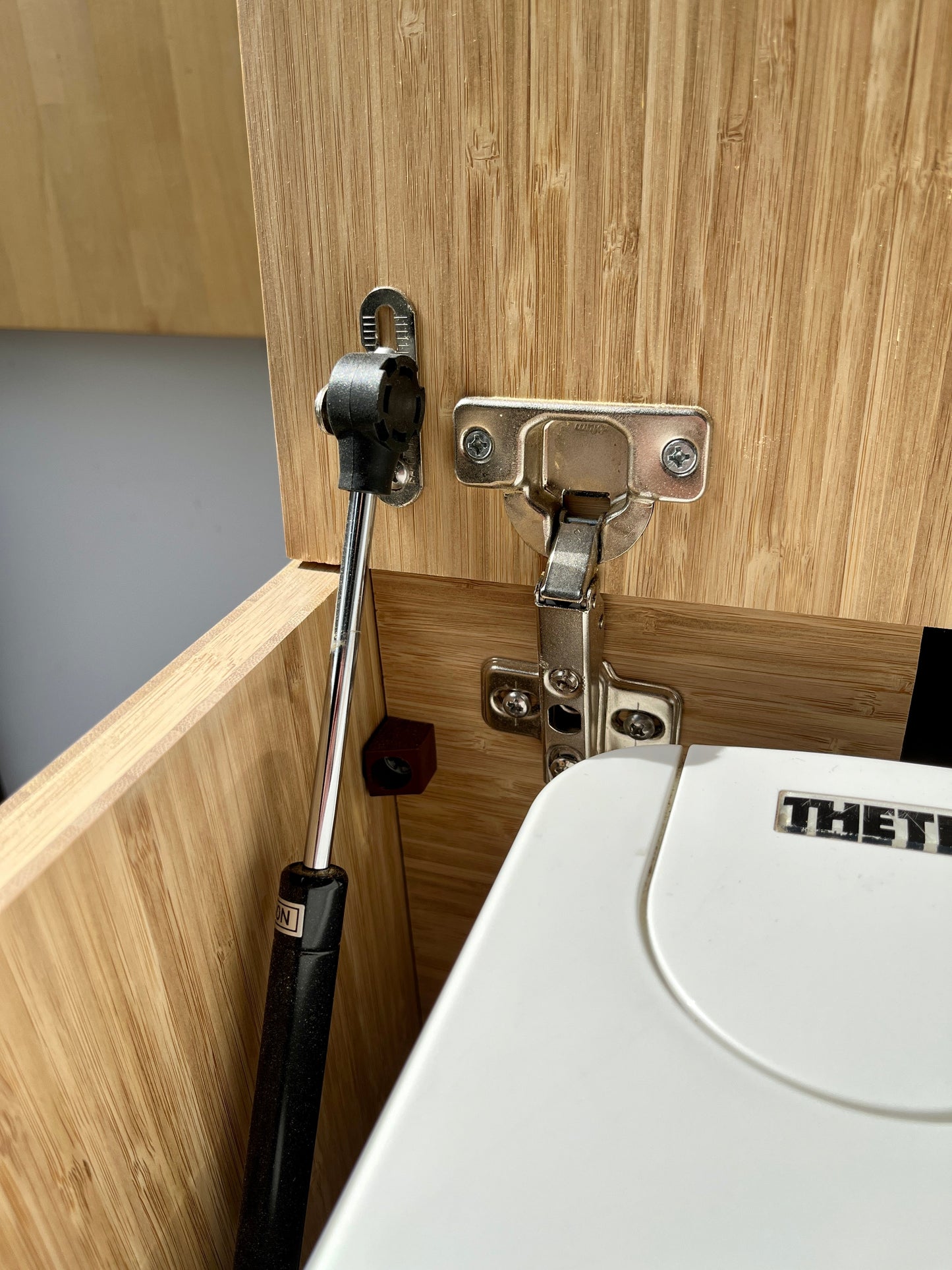 Porta Potti 565E/365 Curve Bamboo Toilet Lift top Cabinet Flat Pack Kit