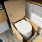 Porta Potti 565E/365 Curve Bamboo Toilet Lift top Cabinet Flat Pack Kit