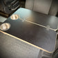 Hex-Duo Folding Black Hex Lagun Table 3/4" For Camper Vans and RVs