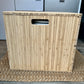 Laveo Dry Flush Portable Waterless Toilet Bamboo Lift top Cabinet Flat Pack Kit