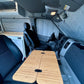 Slim Half Folding Bamboo Lagun Table 1/2" Thick For Camper Vans and RVs