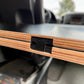 Folding Black Hex Lagun Table 1/2" Thick For Camper Vans and RVs