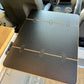 Folding Black Hex Lagun Table 3/4" Thick For Camper Vans and RVs