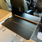 Folding Black Hex Lagun Table 3/4" Thick For Camper Vans and RVs