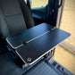 Slim Half Folding Black Hex Lagun Table 1/2" Thick For Camper Vans and RVs