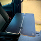 Slim Half Folding Black Hex Lagun Table 1/2" Thick For Camper Vans and RVs