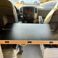 Folding Black Hex Lagun Table 3/4" Thick For Camper Vans and RVs