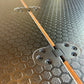 Folding Black Hex Lagun Table 3/4" Thick For Camper Vans and RVs