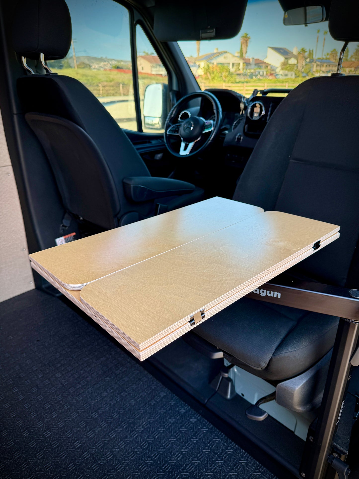 Folding Baltic Birch Lagun Table for Camper Vans and RVs
