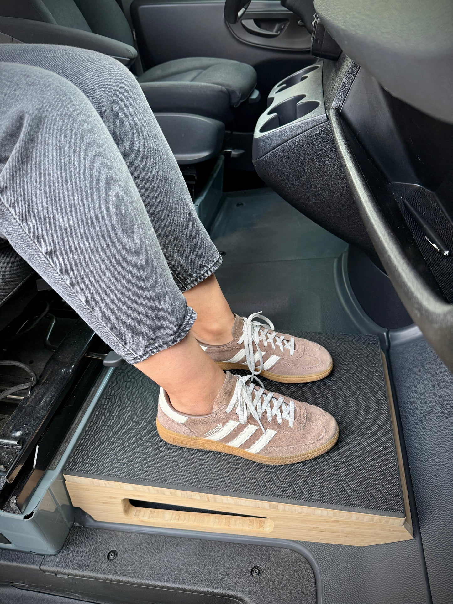 Mercedes-Benz Sprinter Bamboo Passenger Foot Platform Camper Van Stool