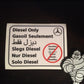 Diesel Only Sticker - Mercedes-Benz