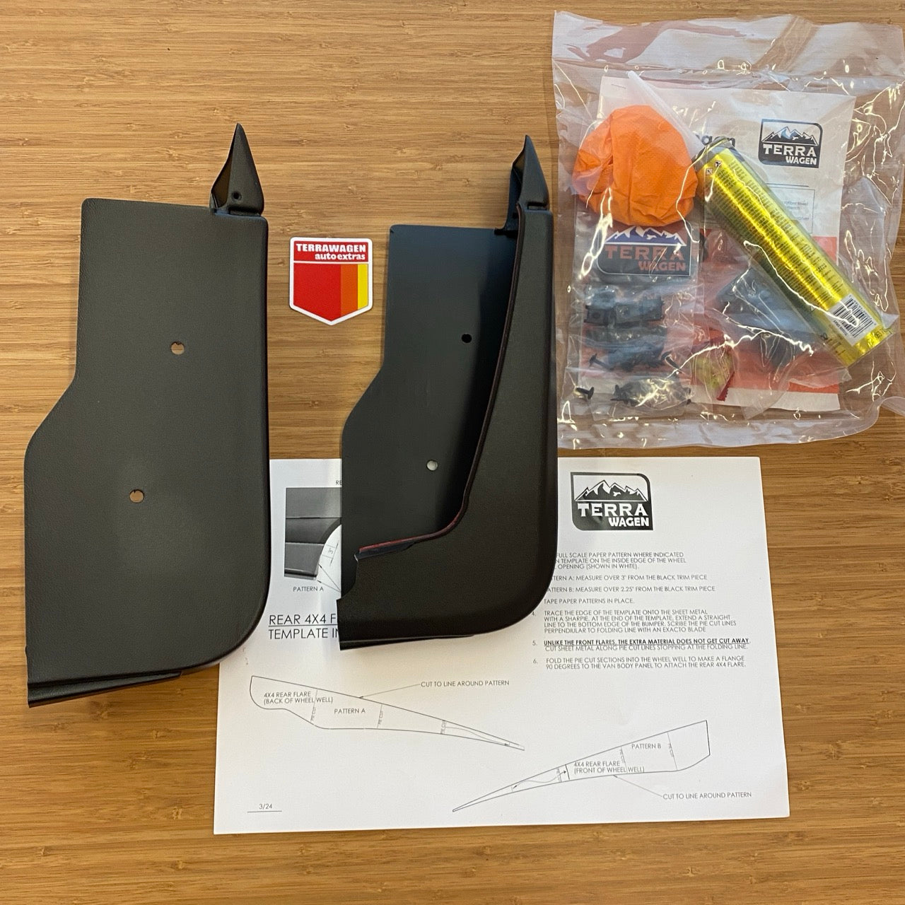 Rear Mondo Mudguard Kit for Sprinter – Rear Clearance Solution for Lar