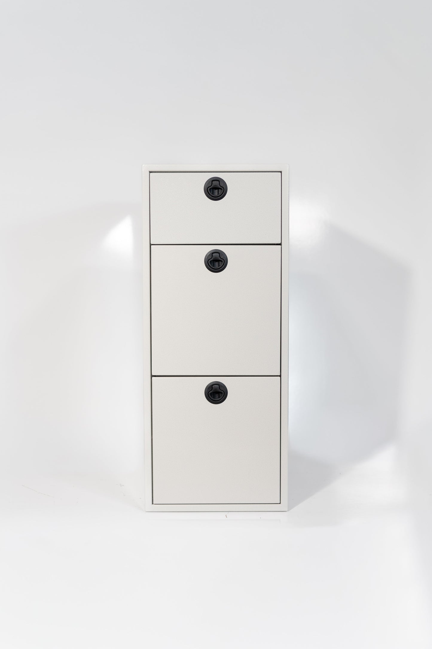 15" Three Drawer Base Cabinet: 15" Length x 18" Deep x 36" Height