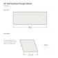 36" Soft Overhead Storage Cabinet for Camper and Cargo Vans