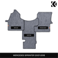 Kei Project Woven Path™ Premium Polyvinyl Floor Front Cab Mats for Mercedes Sprinter