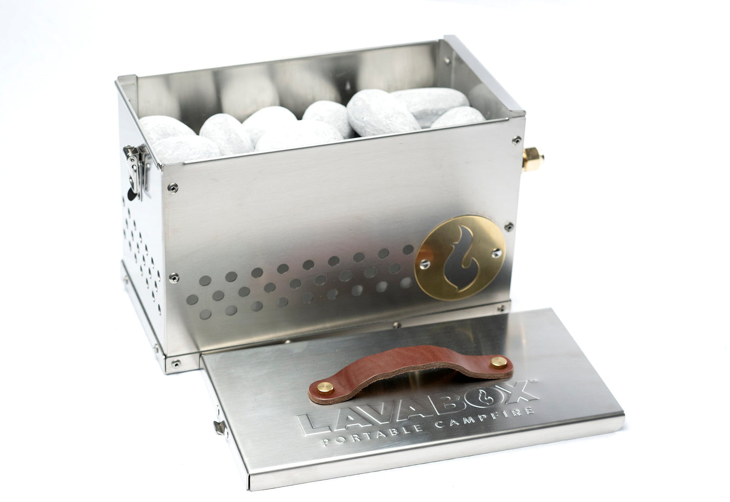 Reserve the Hekla now! The Hekla: 304 Stainless Steel LavaBox with Dual-Burner
