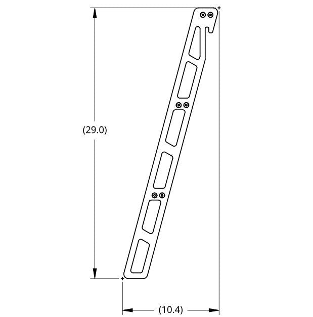 Tetravan Lightweight Aluminum Ladder for Folding Shower