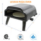 Flame King Outdoor Portable 14-inch Propane Pizza Oven Gas 360 Degree Rotating Stone
