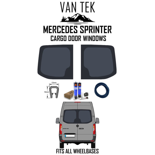 Mercedes Sprinter Rear Cargo Door Windows 2018-2025