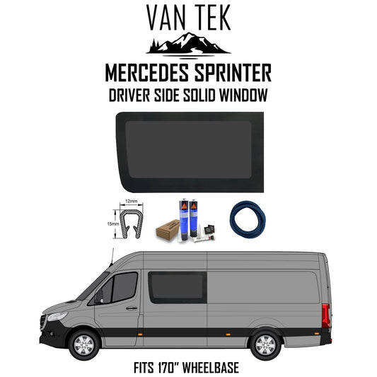 Mercedes Sprinter Driver Side Solid Window