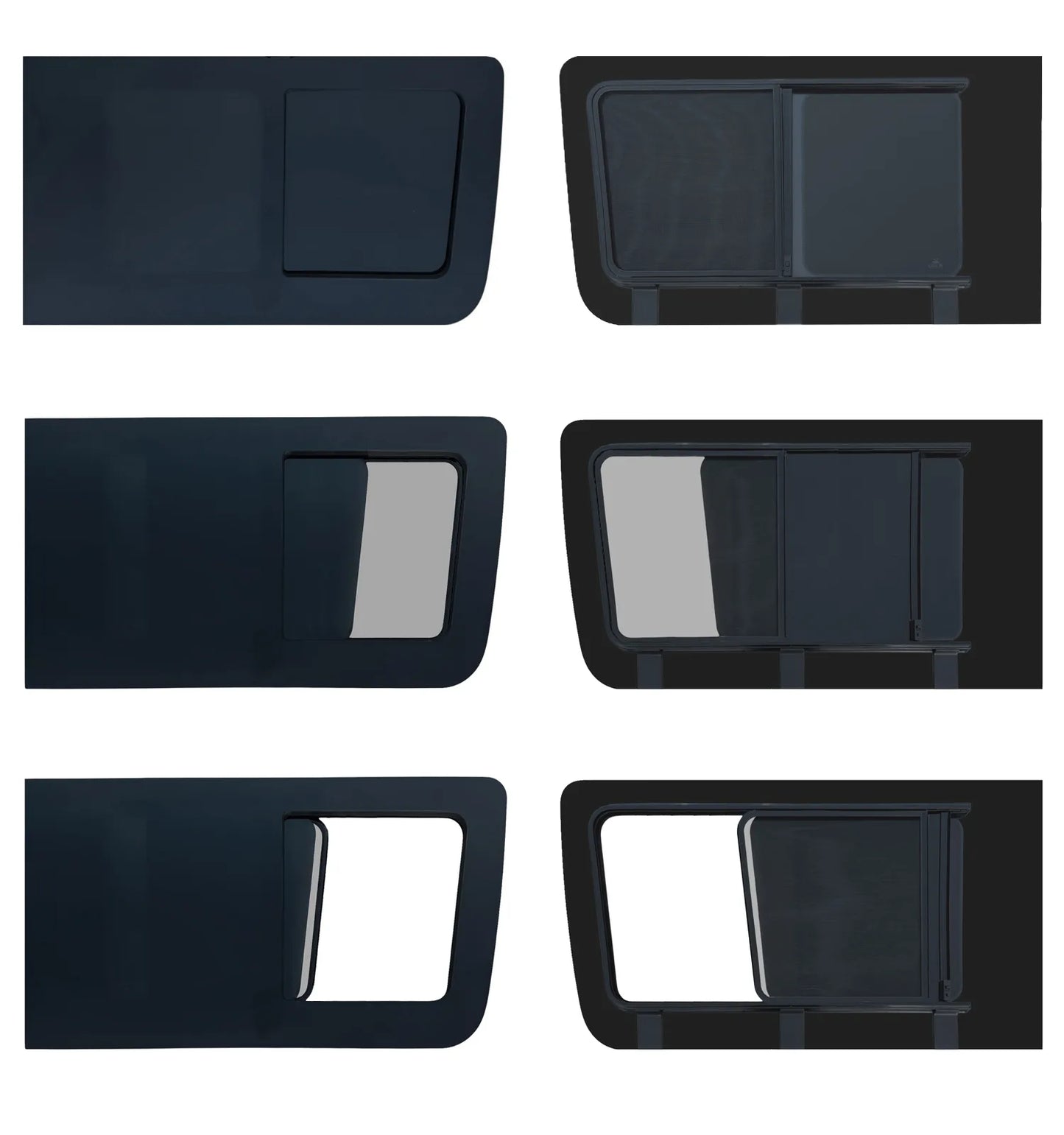Mercedes Sprinter SLIDING Window WITH FLY SCREEN And DROP PIN LOCK – Passenger Side