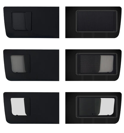 Mercedes Sprinter SLIDING Window WITH FLY SCREEN And BLIND – Driver Side