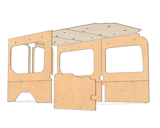 Ford Transit Medium Roof 148 Wood Wall Kit