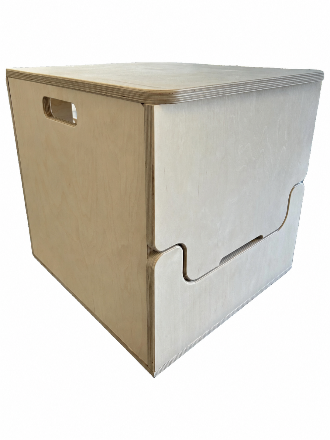 Laveo Dry Flush Portable Waterless Toilet Bamboo Lift top Cabinet Flat Pack Kit