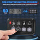 8-Gang Switch Panel With RGB And Remote Control Bluetooth App