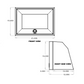 21" Upper Cabinet (Angled) - 21" x 13" x 15"